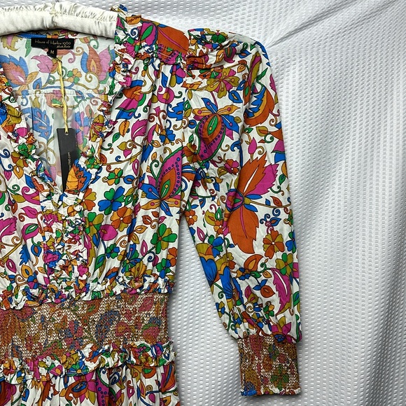 NWT House of Harlow 1960 puff Half sleeves Floral Dress - Picture 9 of 16